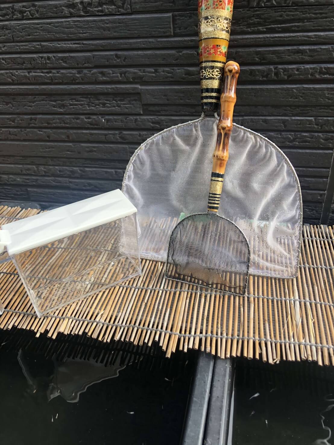 メダカ用のタモ