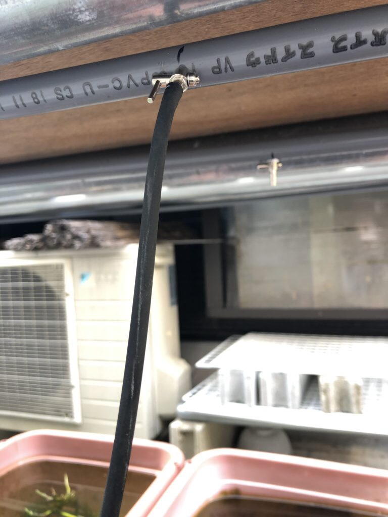 メダカのエアレーションの作り方(一方コック付き塩ビパイプ)