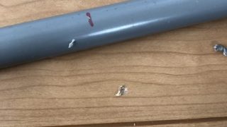 エアレショーン(一方コック付き塩ビパイプ)作り方