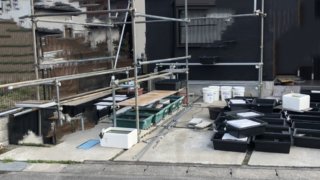 単管パイプを使ったメダカ小屋作り