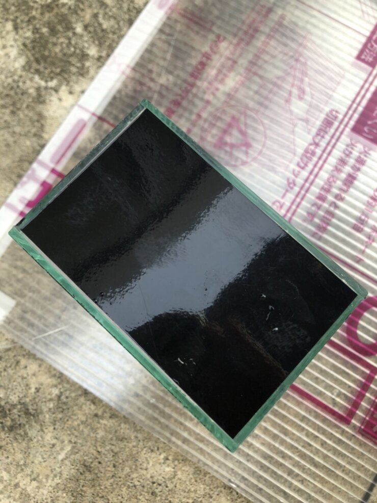 ガラスケースにフィルムを貼る方法(カッティングシート)
