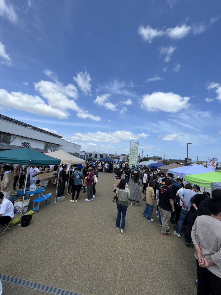 吉田町で開催したメダカ販売イベント