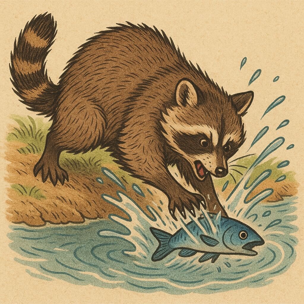 アライグマのエサの捕獲方法