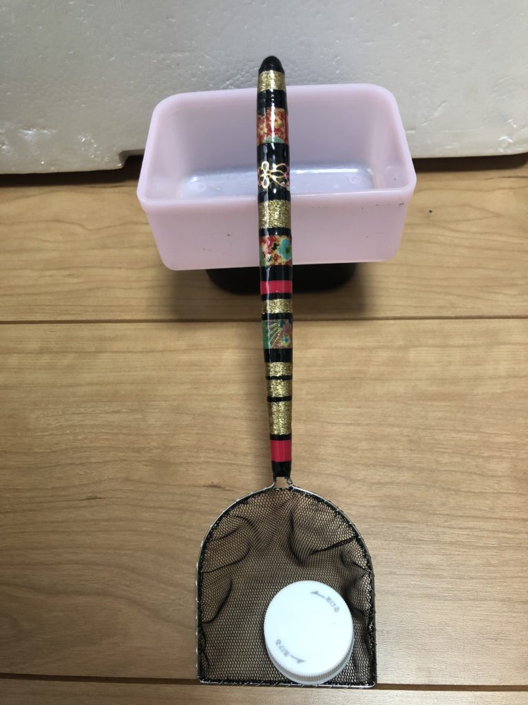 メダカの選別網